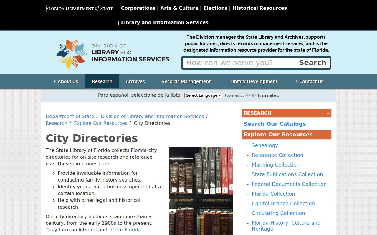 Plantation city directory State Library Florida collection