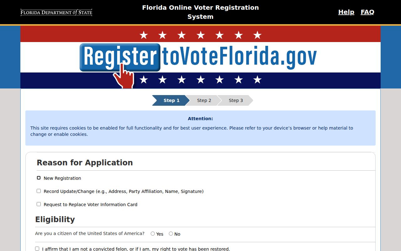 Florida voter registration information lookup for Plantation voters